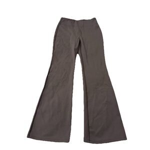 Halara Work Pants Small Taupe Gray Flex SculptKnit High Waisted Flared 31”‎ NWT